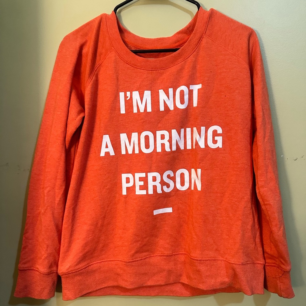 Simple Sweater - I’m not a morning person